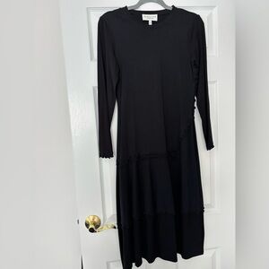 Derek Lam Black Long Sleeve Dress